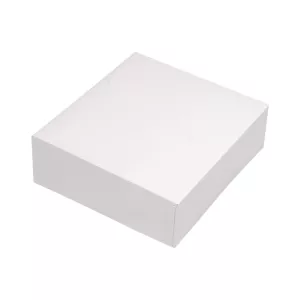 Boîte patisserie blanche 22x22x8cm (M)